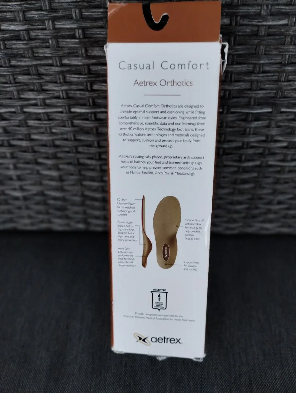 Aetrex Lynco L600 Casual Comfort Orthotics Women’s 9 Medium High Arch Insoles